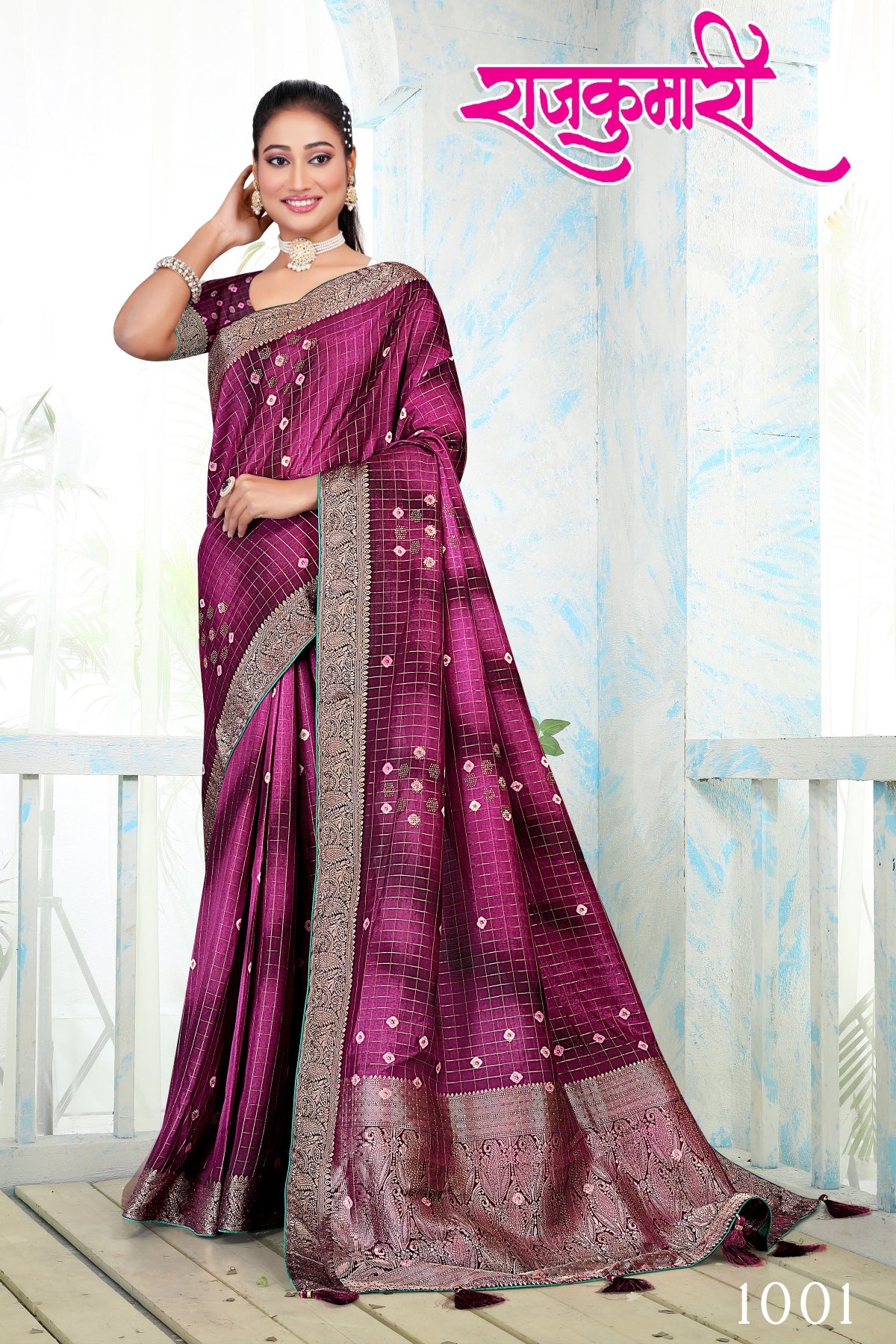 SKU ; 2200 RAJ FASHION KANJIVARAM SILK SAREE WITH DAIMOND WORK