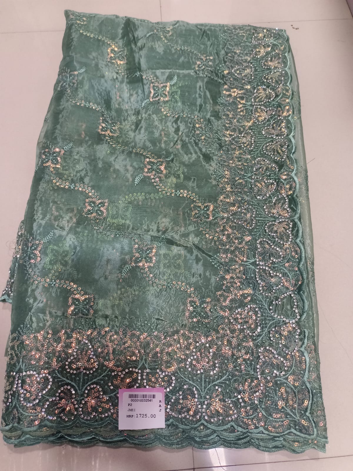 SKU ;RF96 RAJ FSHION TISSUE SEQUENCE WORK ORGANZA SAREE TREDDING