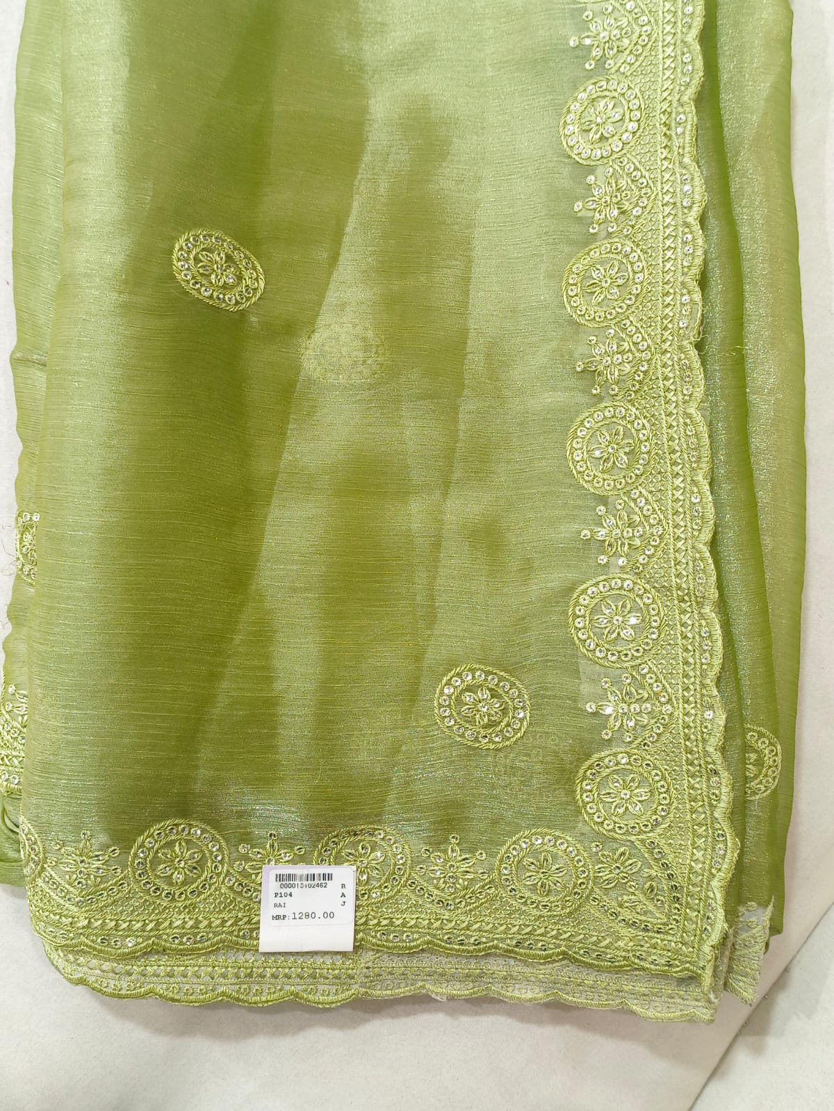 SKU ;RF 122 RAJ FASHION MEHANDI CEREMONY  RASAM WORK JIMMY CHHO