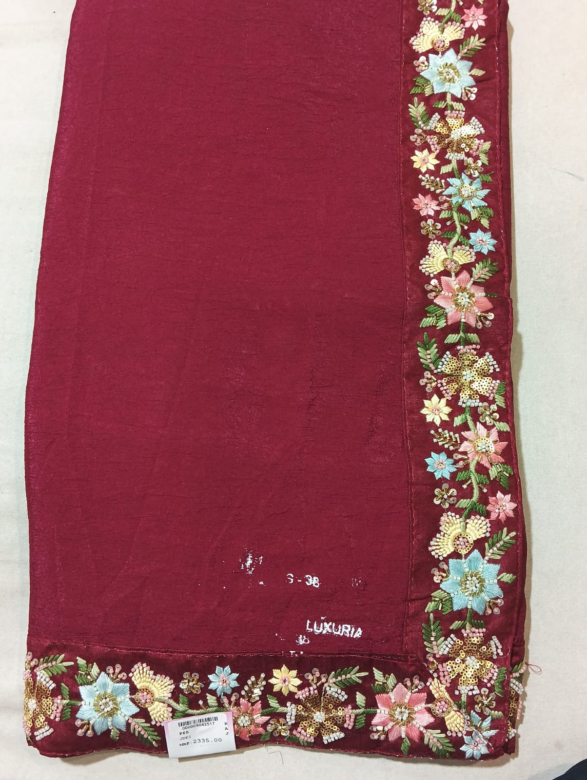 SKU : RF150 RAJ FASHION HANDWORK BORDER SILK FABRIC PREMIUM SAREE