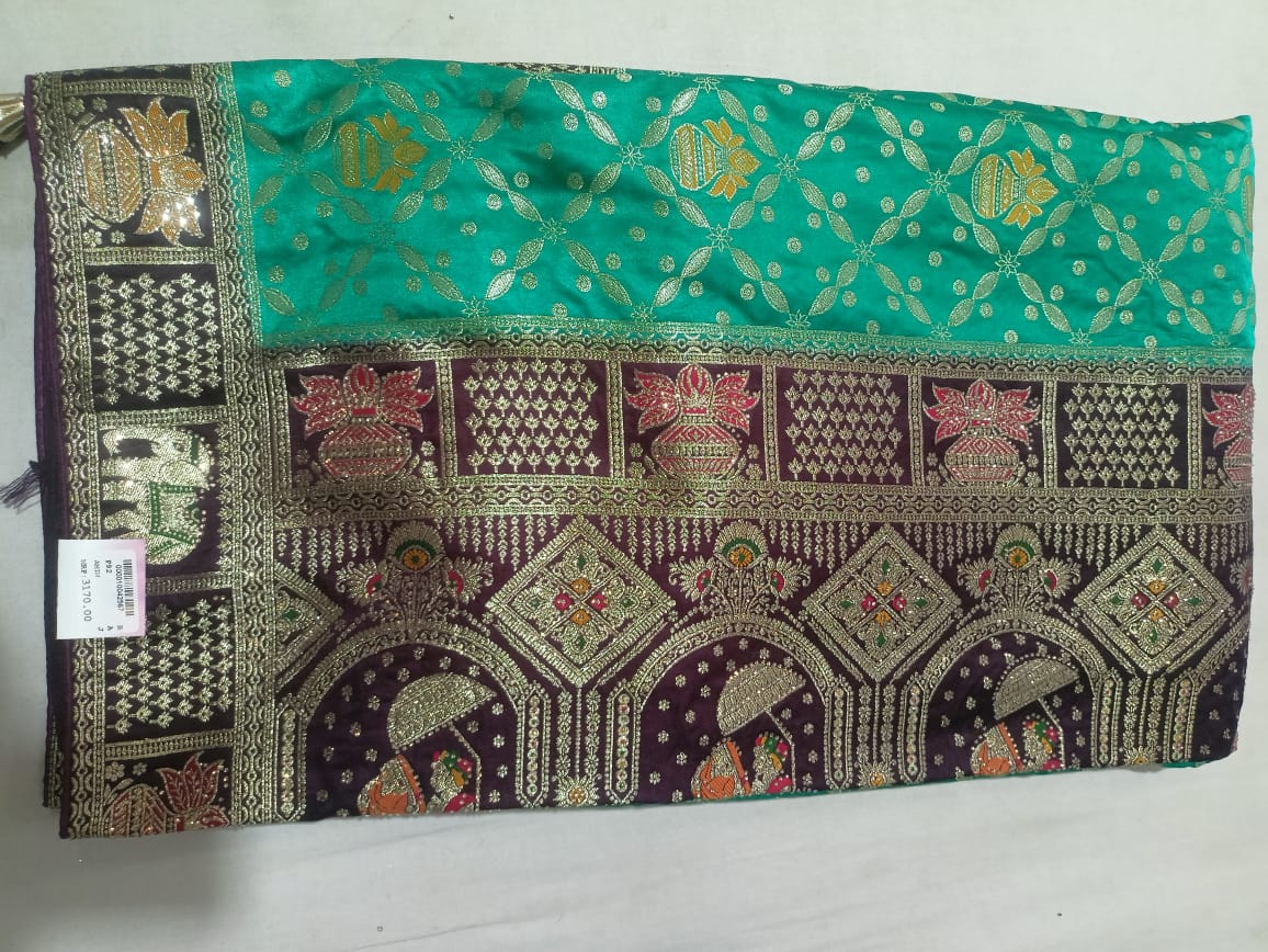 SKU ;RF164 RAJ FASHION PURE SILK BANARASI SAREE PREMIUM SAREE
