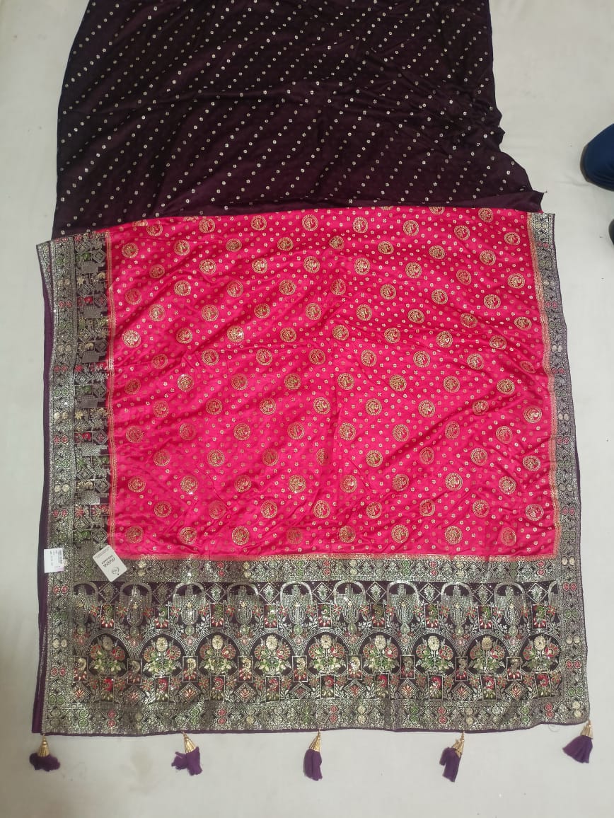 SKU ; RF 158 RAJ FASHION PURE SILK BANARASI PETTAN