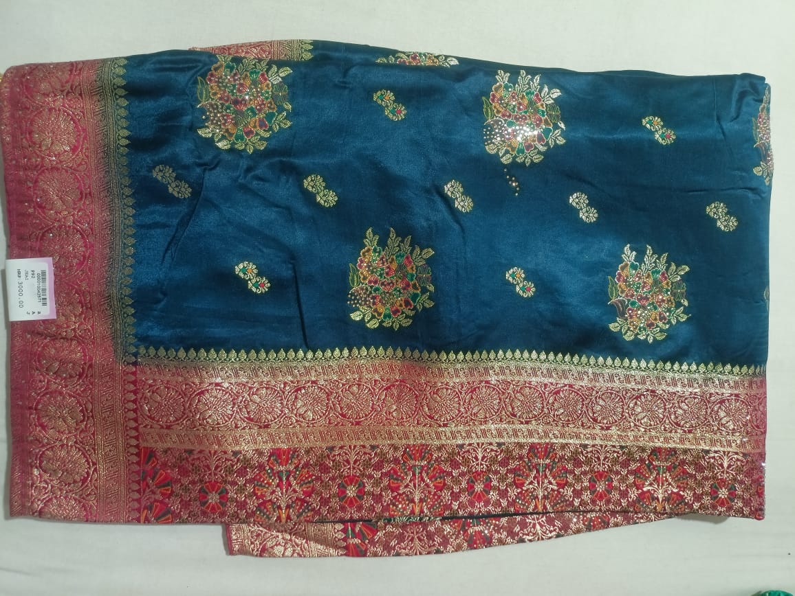 SKU; RF181 RAJ FASHION PURE SILK BANRASI MODAL NEW FABRIC