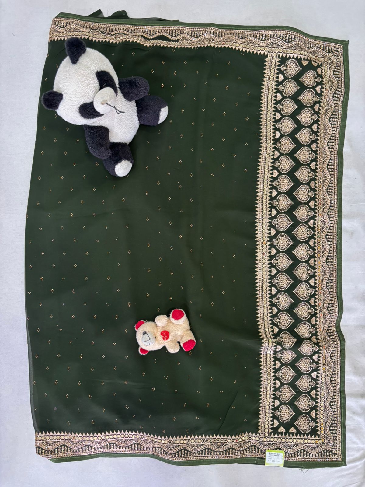 SKU; RF269 RAJ FASHION GEORGETTE SAREE MIRRAR WORK BORDER