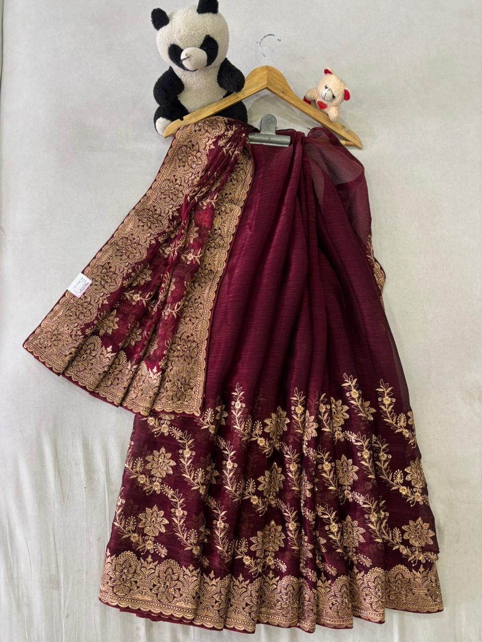 SKU; RF292 RAJ FASHION SPECIAL ENGAGEMET COLLECTION PREMIUM SAREE