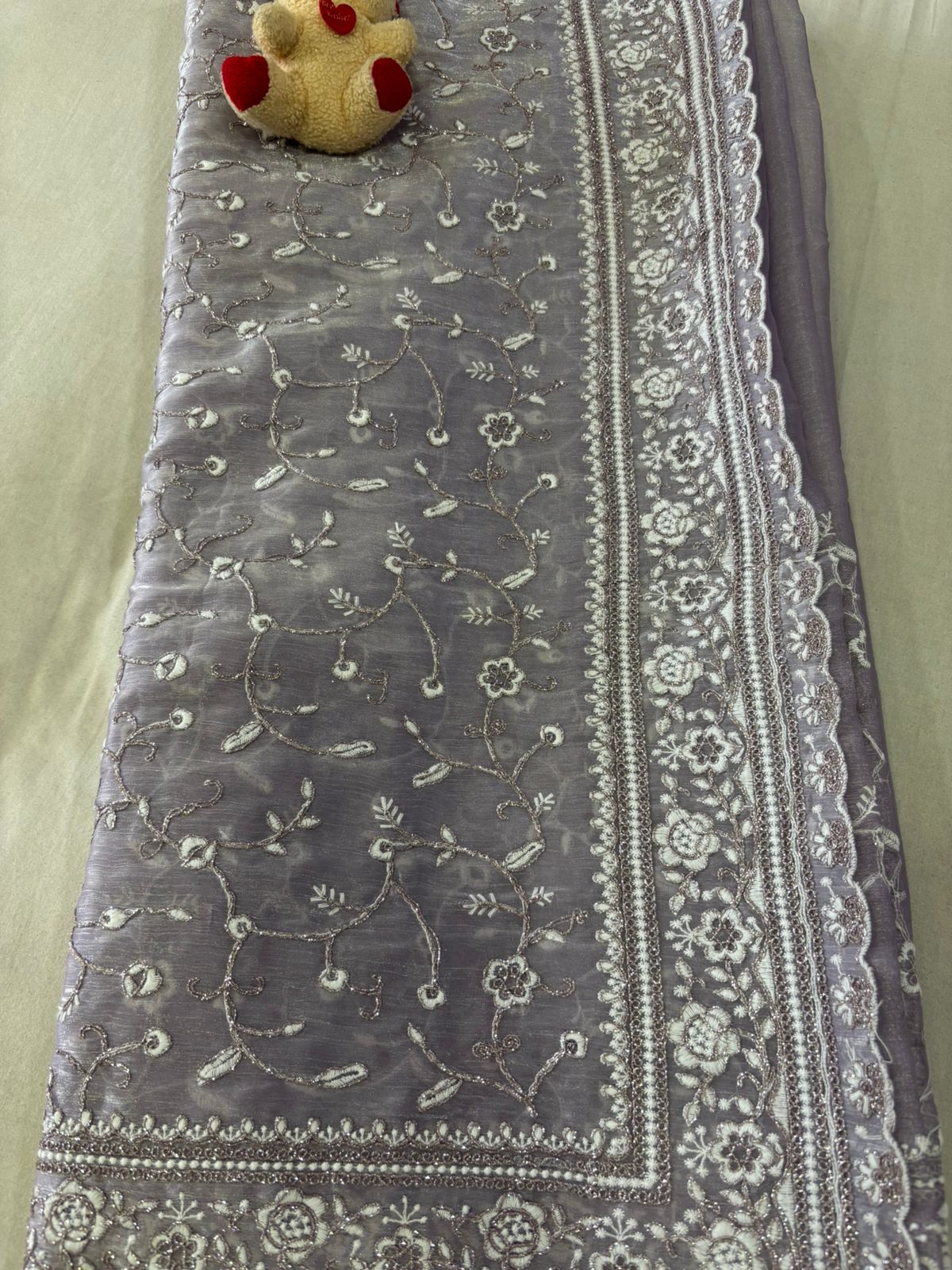 SKU; RF330 RAJ FASHION ORGANZA SAREE ZARDOSI WORK PREMIUM SAREE
