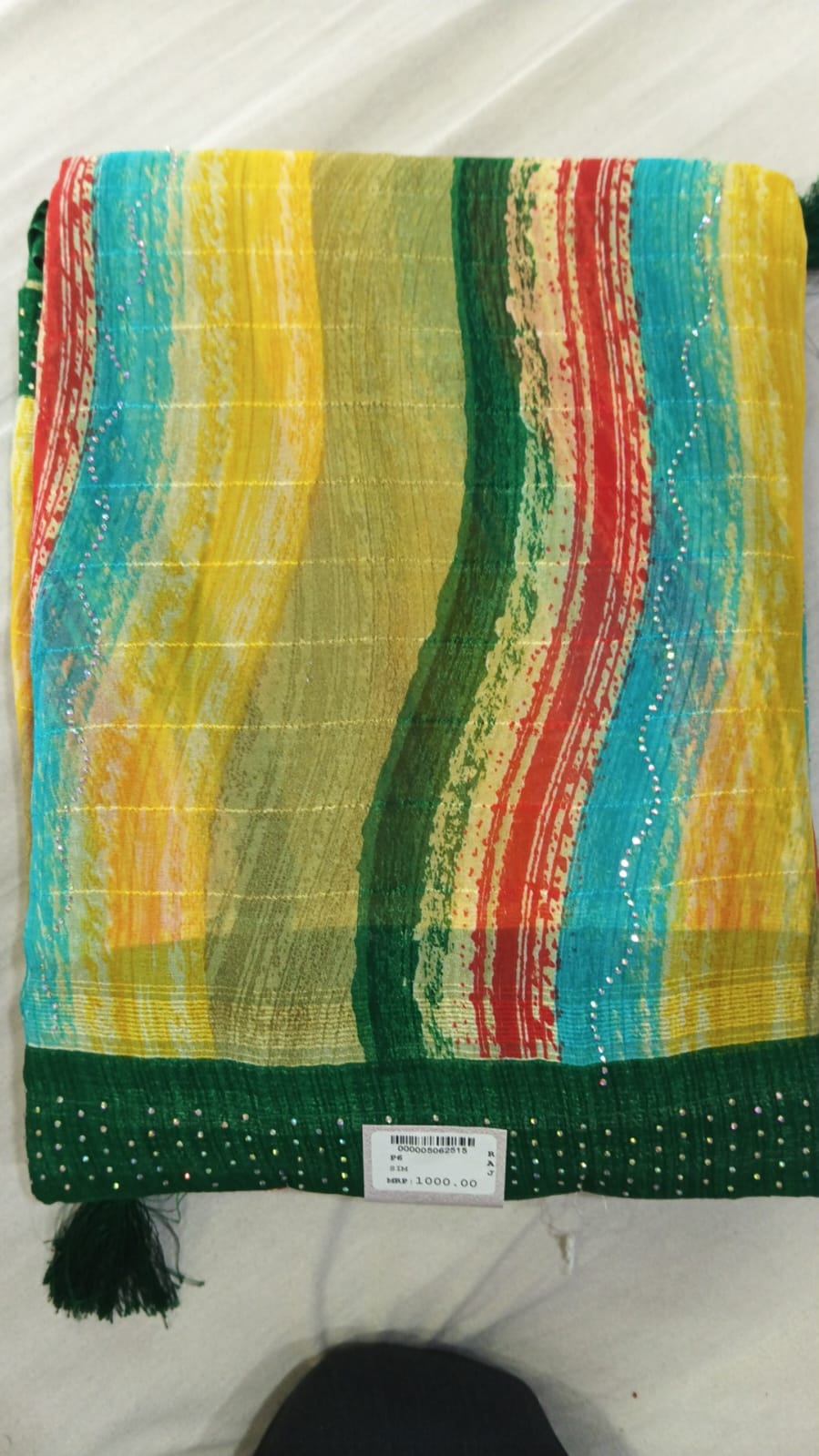SKU; RF384 RAJ FASHION CHIFFON SAREE LEHARIYA STYLE