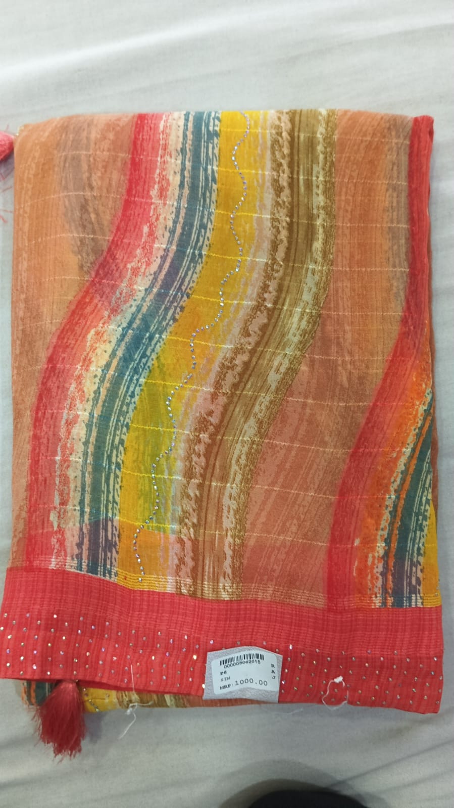 SKU; RF384 RAJ FASHION CHIFFON SAREE LEHARIYA STYLE