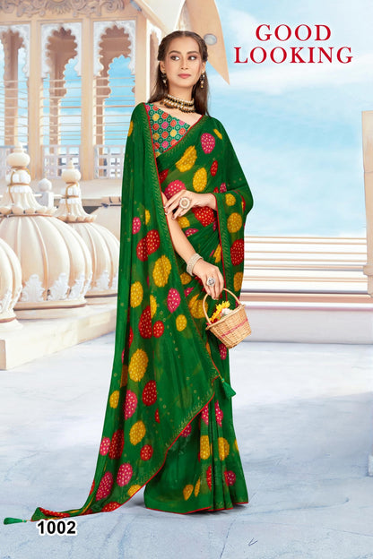 SKU ; RF 2600 RAJ FASHION RAJSTHANI ROYAL PRINT BANDHANI SAREE