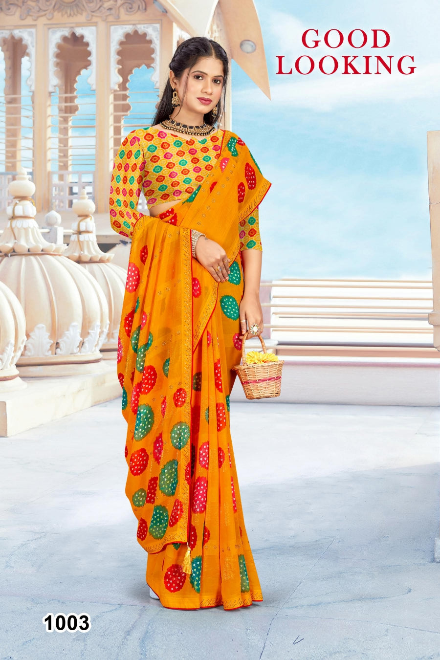 SKU ; RF 2600 RAJ FASHION RAJSTHANI ROYAL PRINT BANDHANI SAREE
