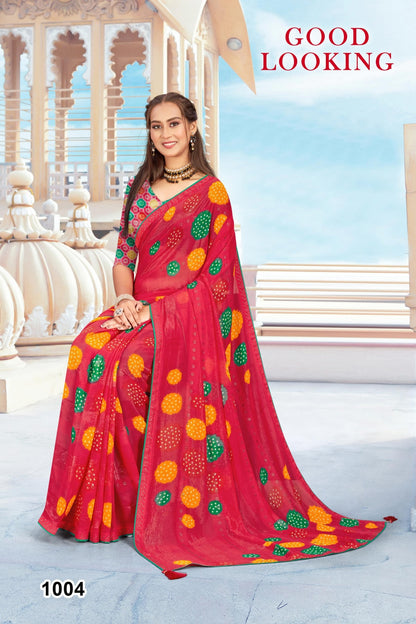 SKU ; RF 2600 RAJ FASHION RAJSTHANI ROYAL PRINT BANDHANI SAREE