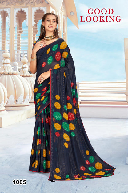 SKU ; RF 2600 RAJ FASHION RAJSTHANI ROYAL PRINT BANDHANI SAREE