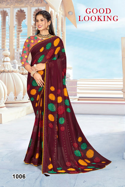 SKU ; RF 2600 RAJ FASHION RAJSTHANI ROYAL PRINT BANDHANI SAREE