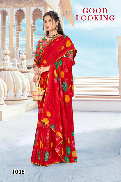 SKU ; RF 2600 RAJ FASHION RAJSTHANI ROYAL PRINT BANDHANI SAREE