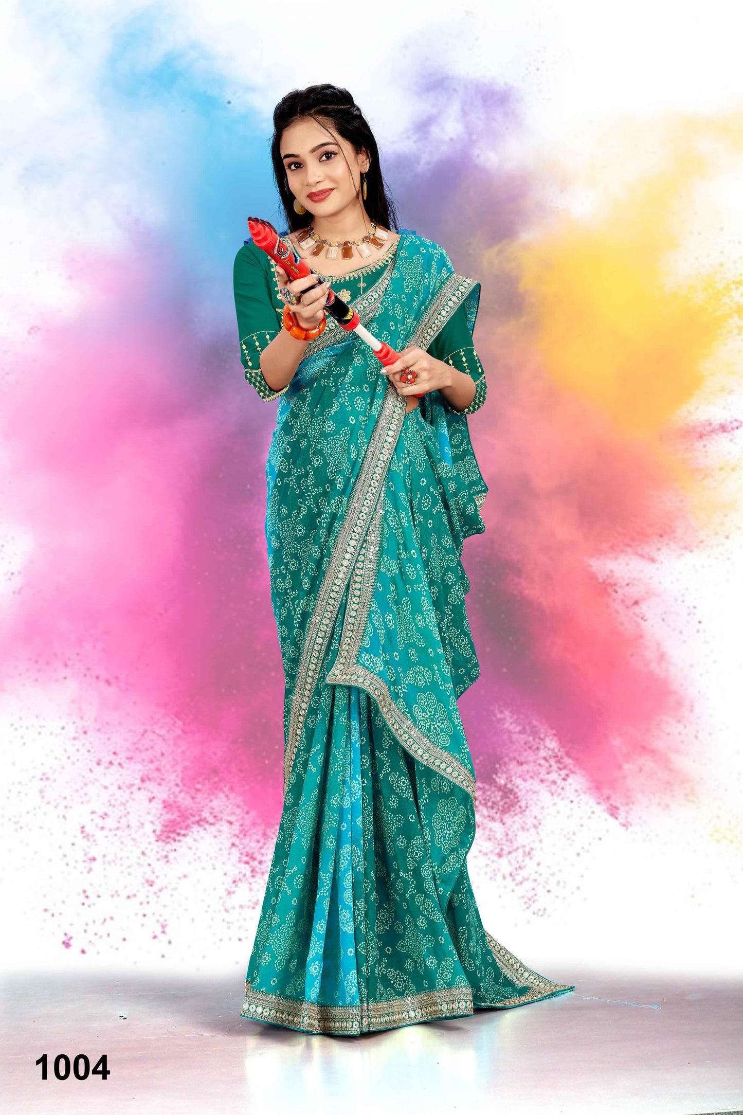 SKU ; RF 2700 RAJ FASHION RAJSTHANI BANDHEJ ROYAL LOOK PREMIUM SAREE