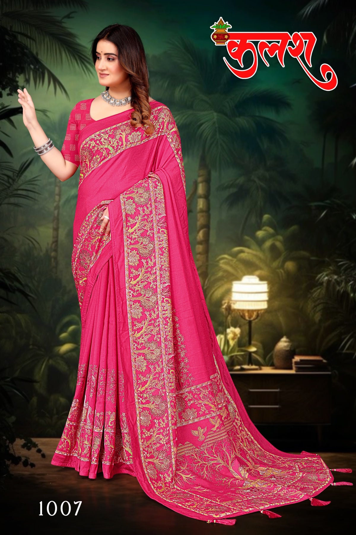 SKU ; RF 2100 RAJ FASHION SILK SAREE JARI WORK PERMIUM SAREE