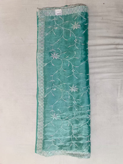 SKU ;RF32 RAJ FASHION JIMMY CHHO SEQUNCE EMBROIDERY WORK SAREE