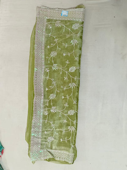 SKU ;RF32 RAJ FASHION JIMMY CHHO SEQUNCE EMBROIDERY WORK SAREE