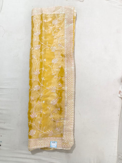 SKU ;RF32 RAJ FASHION JIMMY CHHO SEQUNCE EMBROIDERY WORK SAREE