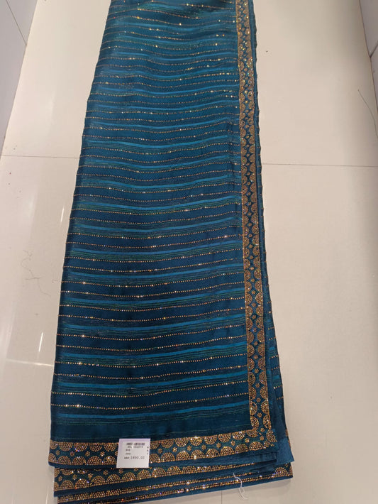 SKU ;RF61 RAJ FASHION DAIMOND LINE CIFFON SAREE TREDDING