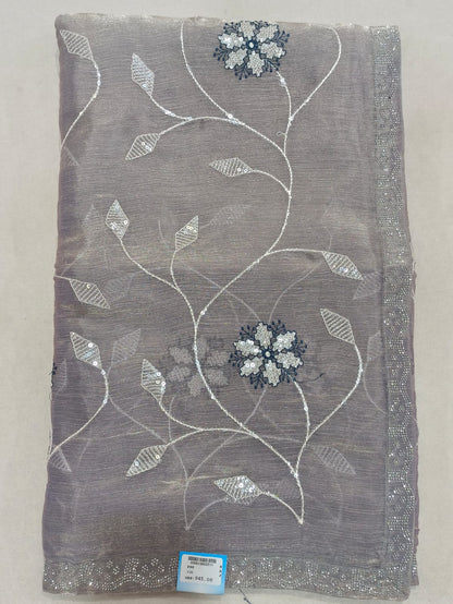 SKU ;RF79 RAJ FASHION EMBROIDERY WORK JIMMY CHHO SAREE