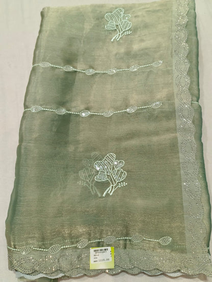 SKU ;RF93 RAJ FASHION CUT BORDER TREDDING JIMMY CHHO SAREE