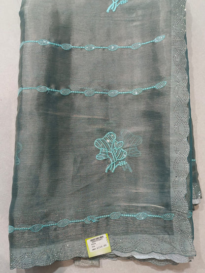 SKU ;RF93 RAJ FASHION CUT BORDER TREDDING JIMMY CHHO SAREE