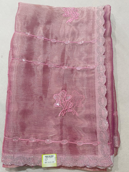 SKU ;RF93 RAJ FASHION CUT BORDER TREDDING JIMMY CHHO SAREE