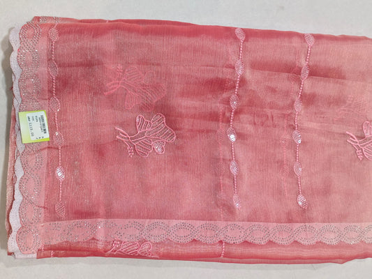 SKU ;RF93 RAJ FASHION CUT BORDER TREDDING JIMMY CHHO SAREE