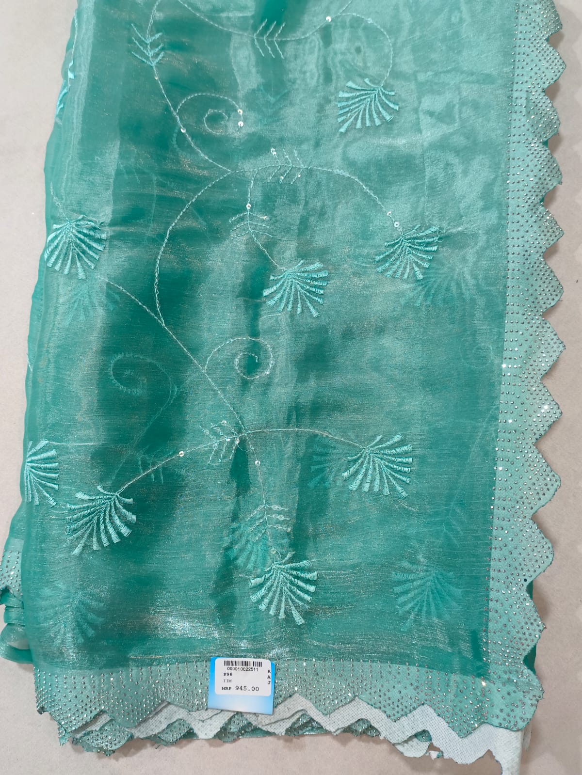 SKU ; RF99 RAJ FASHION NEW JIMMY CHHO SAREE SEQUENCE WORK PREMIUM