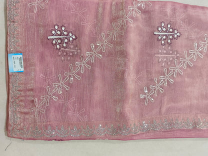 SKU; RF104 RAJ FASHION SEQUENCEWORK JIMMY CHHO SAREE PREMIUM