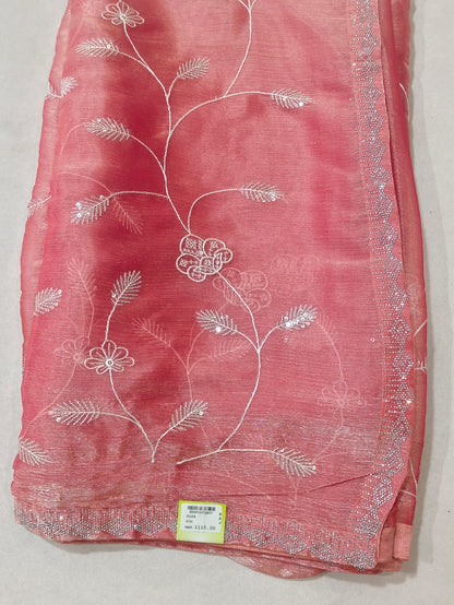 SKU ; RF 119 RAJ FASHION NEW PATTAN JIMMY CHHO SEQUENCE SAREE PREMIUM