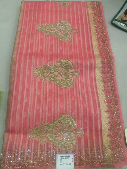 SKU RF 172 RAJ FASHION BRASO STYLE HANDWORK BORDER PALLU BUTTA