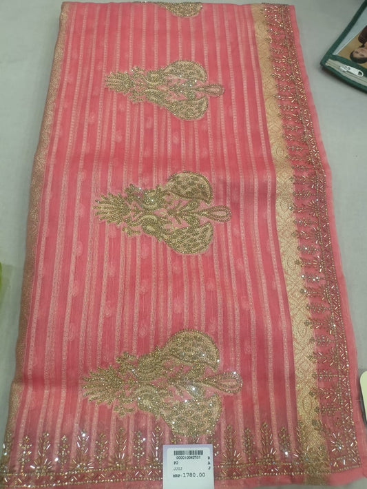 SKU RF 172 RAJ FASHION BRASO STYLE HANDWORK BORDER PALLU BUTTA