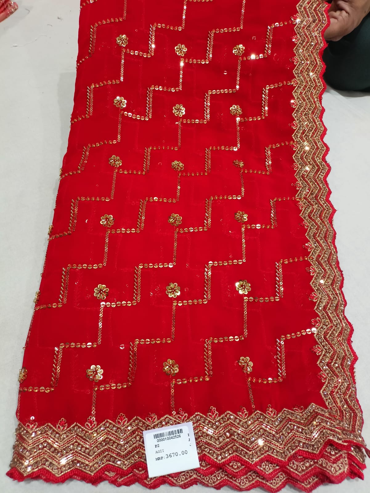 SKU ; RF 134 RAJ FASHION SPECIAL WEDDING  DULHAN SAREE RED COLOURE