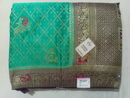 SKU; ;RF155 RAJ FASHION PURE SILK BANARASI STYLE PREMIUM SAREE