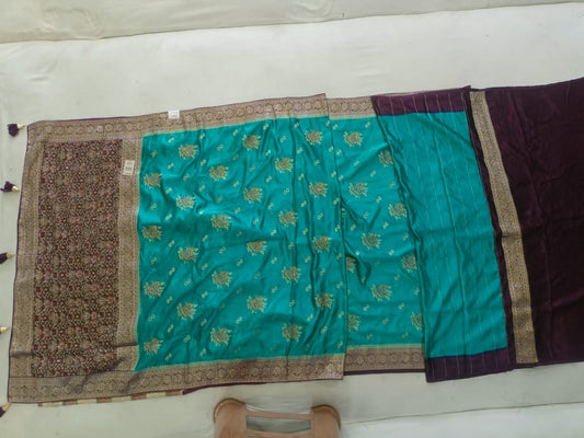 SKU; RF181  RAJ FASHION  PURE SILK BANRASI MODAL NEW FABRIC