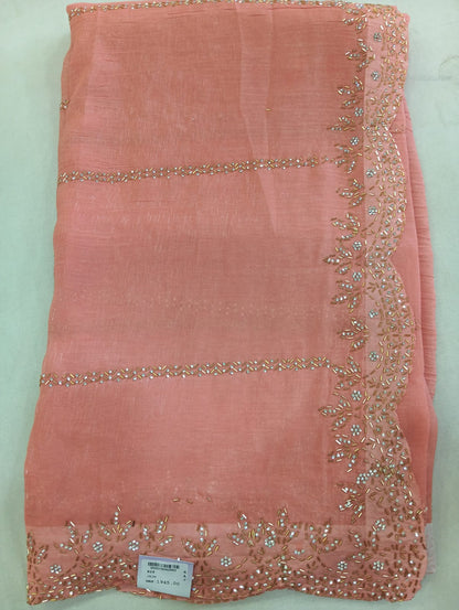 SKU ; RF 169 RAJ FASHION GEORGETTE CHIMAR SPECAIL HANDMADE WEDDING CEREMONY