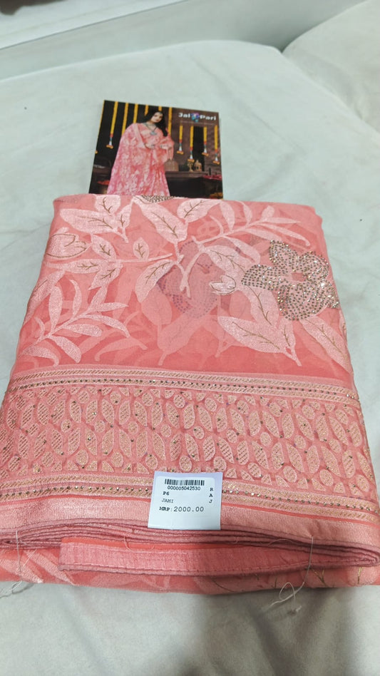 SKU ;RF241 RAJ FASHION ORGANZA BARASO DIGITAL PRINT PREMIUM SAREE