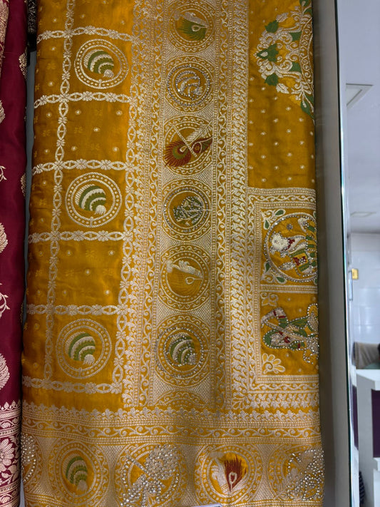 SKU; RF272 RAJ FASHION SPECIAL HALDI CREMONY PREMIUM LOOK