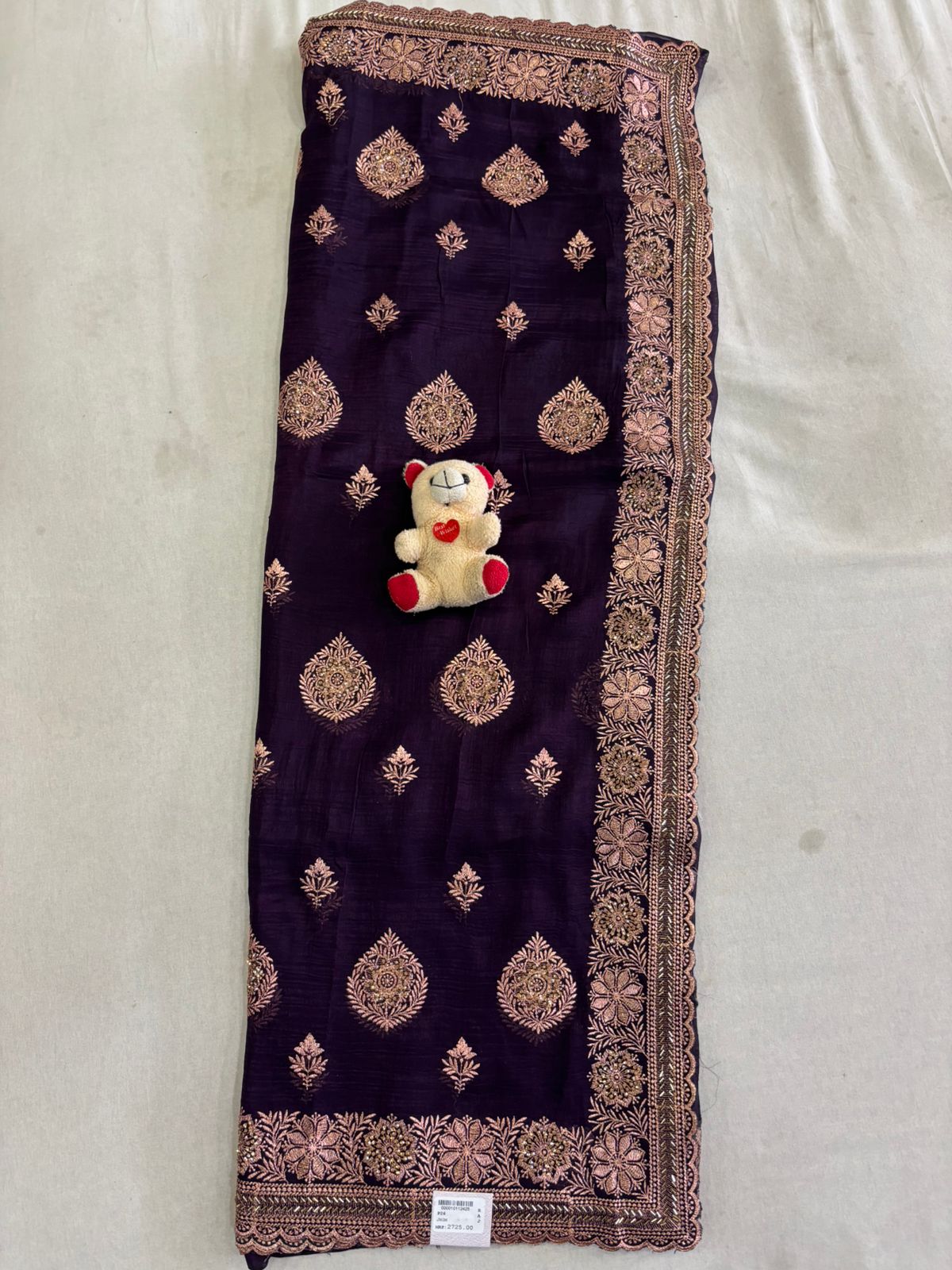SKU; RF274 RAJ FASHION HAND WORK ZARI WITH SIROSCKI PREMIUM COLLECTION