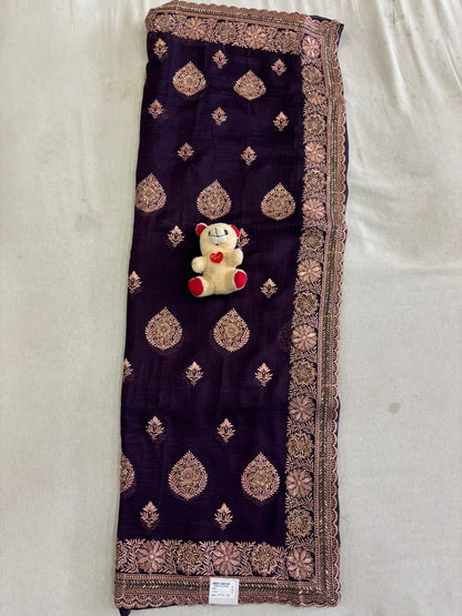 SKU; RF274 RAJ FASHION HAND WORK ZARI WITH SIROSCKI PREMIUM COLLECTION