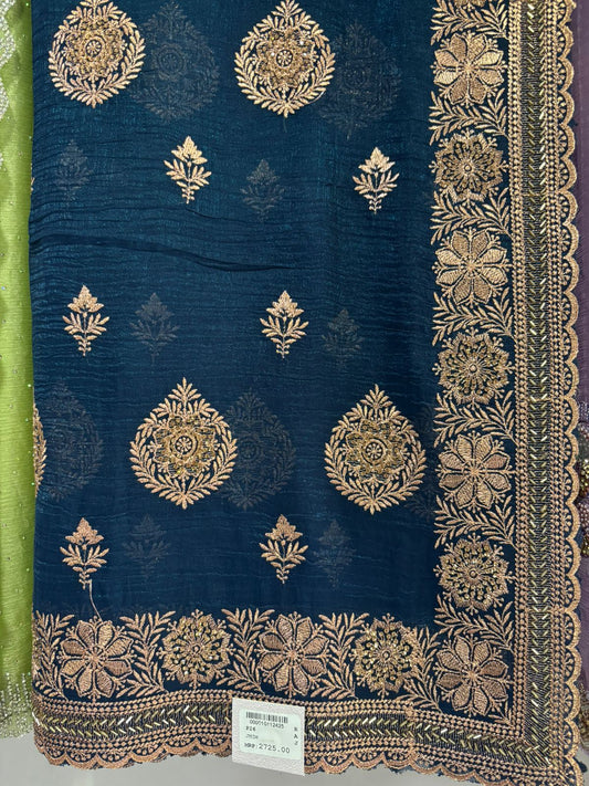 SKU; RF274 RAJ FASHION HAND WORK ZARI WITH SIROSCKI PREMIUM COLLECTION