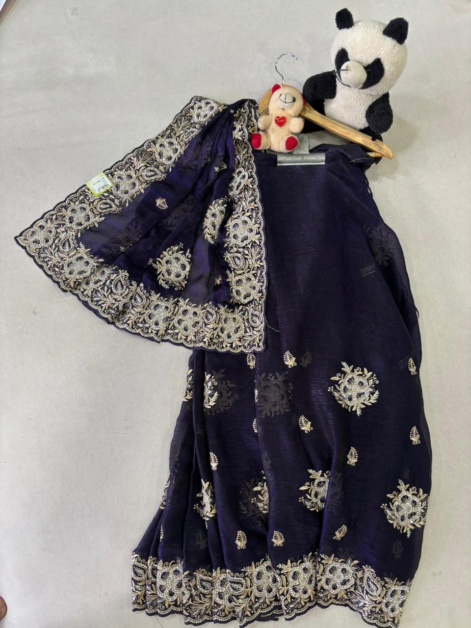 SKU; RF291 RAJ FASHION PREMIUM SAREE JAMMUNI HAND WORK SAREE