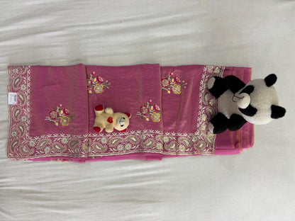 SKU; RF309 RAJ FASHION JIMMY CHOO EMBROIDERY WORK SOFT MATTERIYAL