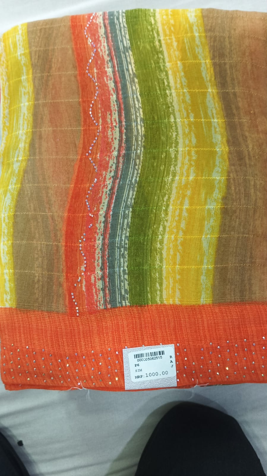 SKU; RF384 RAJ FASHION  CHIFFON SAREE LEHARIYA STYLE