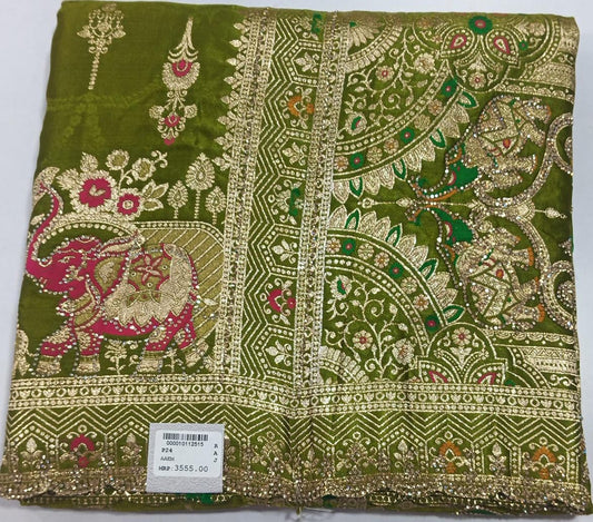 SKU ;RF27 RAJ FASHION CUT BORDER SILK SAREE BANARASI