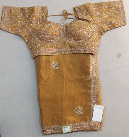 SKU; RF65 RAJ FASHION TRADITIONAL SAREE READY BLOUSE JIMMY CHO