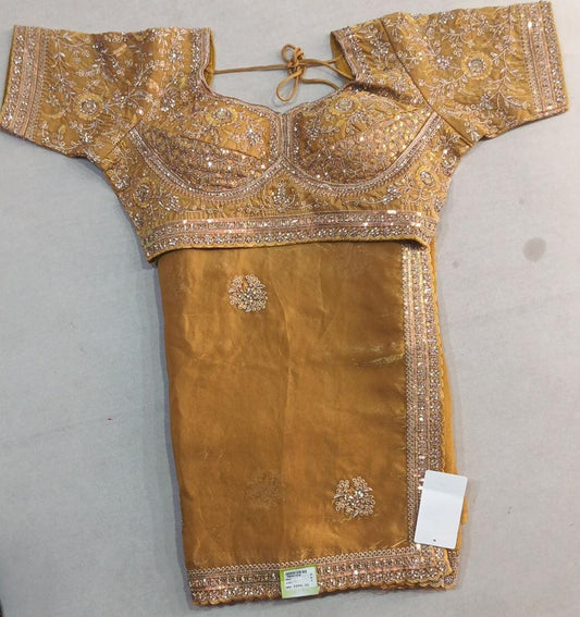 SKU; RF65 RAJ FASHION TRADITIONAL SAREE READY BLOUSE JIMMY CHO