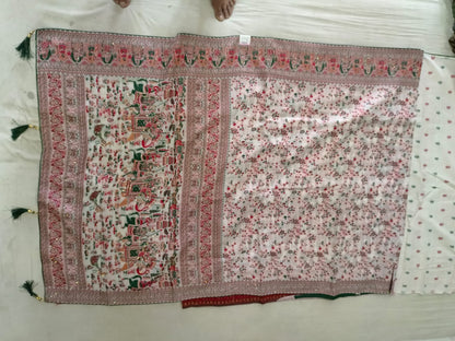 SKU ;RF14 RAJ FASHION PURE SILK KALAMKARI PRINT WITH DAIMOND PALLU
